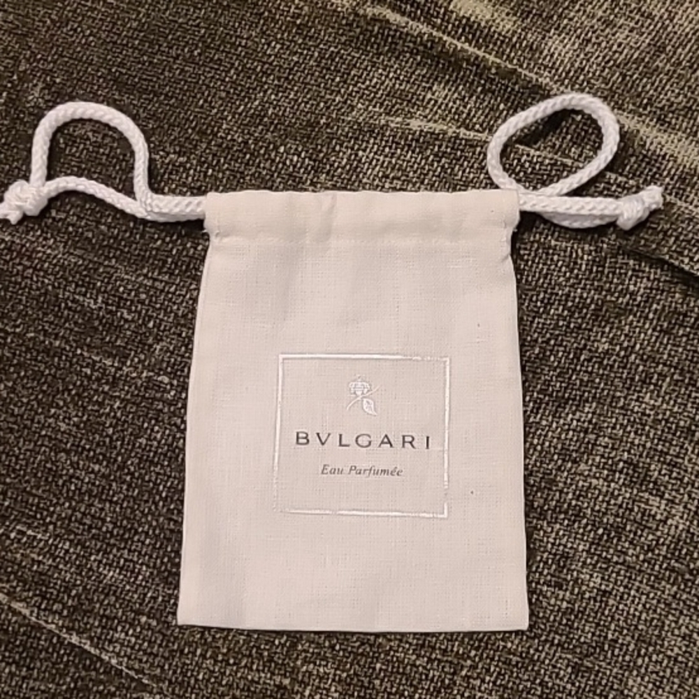 Bulgari Cream Drawstring Pouch
